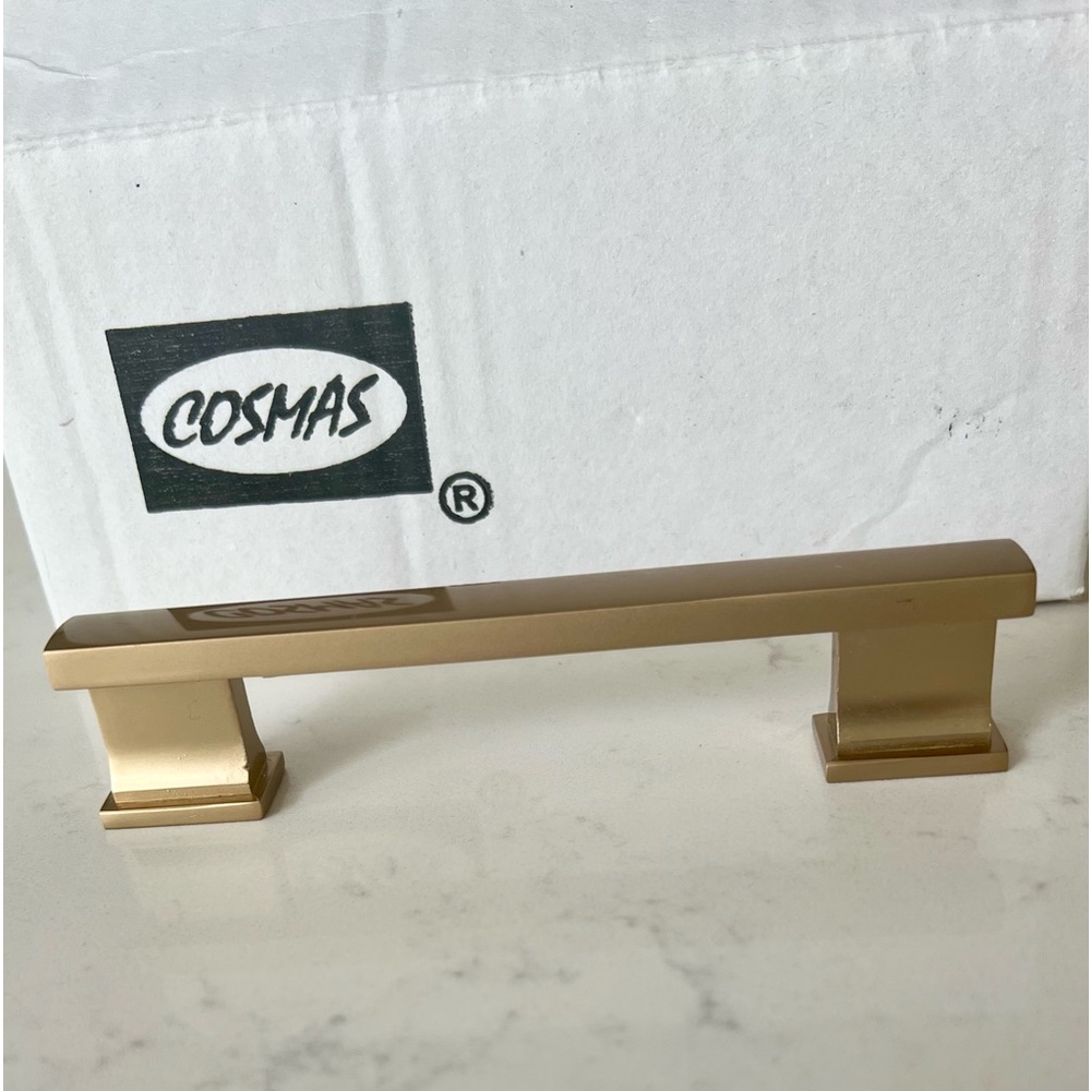 Qty. 20- 4” Champagne Gold Contemporary Cabinet Hardware Pulls- NWT